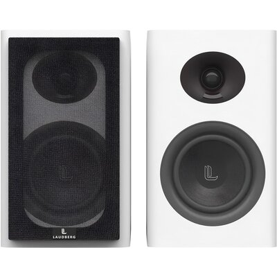 Aktywne,Podstawkowe kolumny głośnikowe LAUDBERG XS1W Biały (2 szt.), BT, USB, DSP, HDMI ARC