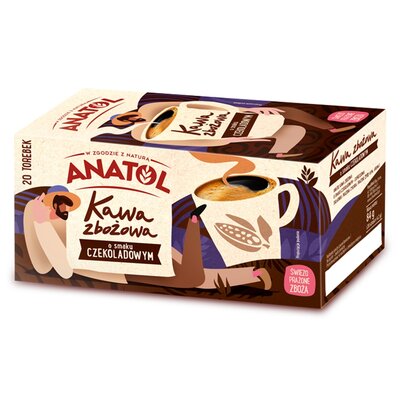Kawa zbożowa ANATOL o smaku czekoladowym Bezkofeinowa (20 szt.)