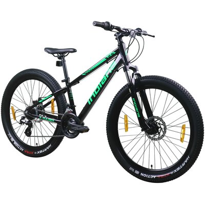 Rower młodzieżowy INDIANA X-Pulser 2.6 26 cali dla chłopca Czarno-zielony
