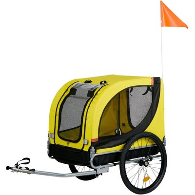 Przyczepka rowerowa DUNLOP 572222 dla Zwierząt 40kg Czarno-żółty