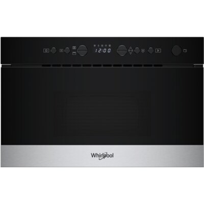 Kuchenka mikrofalowa WHIRLPOOL WMN574BX 750W średnica 25 cm pojemność 22L Grill talerz Crisp