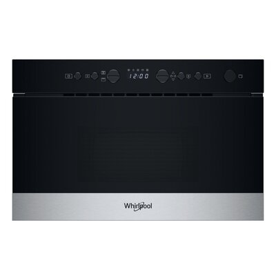 Kuchenka mikrofalowa WHIRLPOOL WMN574BX średnica 25 cm pojemność 22L Grill talerz Crisp