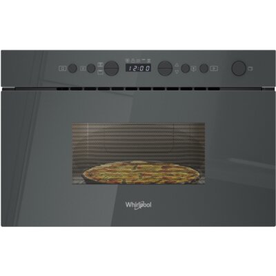 Kuchenka mikrofalowa WHIRLPOOL WMN14BSG 750W średnica 25 cm pojemność 22L Grill Szary