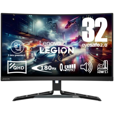 Monitor LENOVO R32QC-30 31.5" 2560x1440px 180Hz 0.5 ms [MPRT] Curved