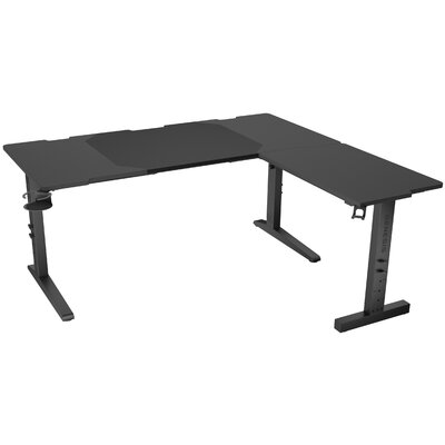 Biurko gamingowe narożne GENESIS Holm Modular 160 Czarny