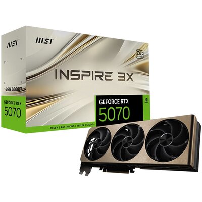 Karta graficzna MSI GeForce RTX 5070 Inspire 3X OC 12GB DLSS 4