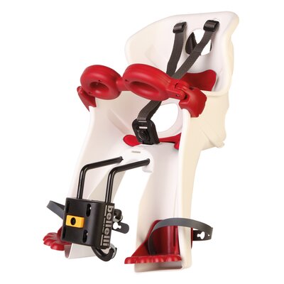 Fotelik rowerowy BELLELLI Freccia Przedni Rama 15kg Biały