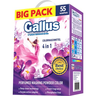 Proszek do prania GALLUS Professional Color 3.05 kg do kolorowych tkanin