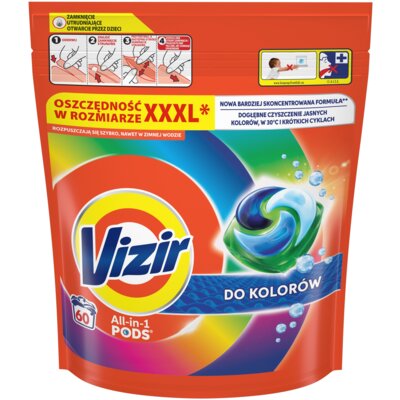 Kapsułki do prania VIZIR All In 1 Pods Color - 60 szt.
