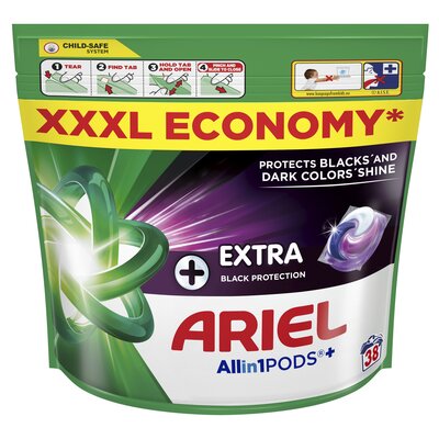 Kapsułki do prania ARIEL Extra Black Protection - 38 szt.