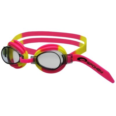 Okulary pływackie SPOKEY Jellyfish 84107 Różowo-żółty filtr UV