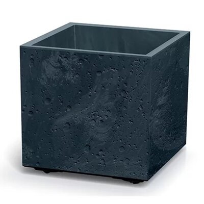 Doniczka PROSPERPLAST Sierra Square Beton Effect DSI400E Antracytowy
