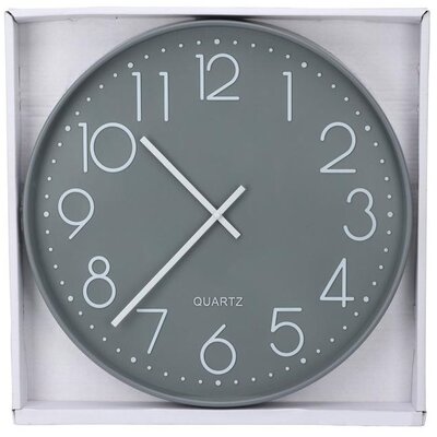 Zegar ścienny EXCELLENT HOUSEWERE Glass 50 cm Szary