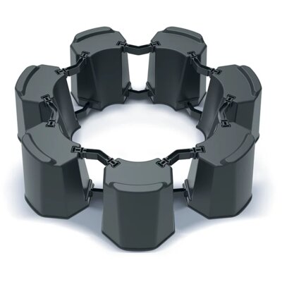 Podstawa do zbiornika na deszczówkę PROSPERPLAST Modular Basecan Set IBAS6S-S433 Antracytowy