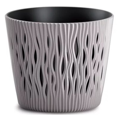 Doniczka PROSPERPLAST Sandy Round DSR190-7529U 3L Jasnoszary