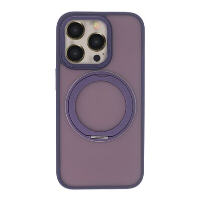 Etui TECTO SHIELD Secure Spinning Mag do Apple iPhone 14 Pro Przezroczysto-fioletowy