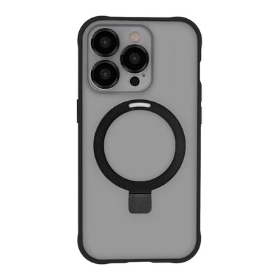 Etui TECTO SHIELD Ring Secure Mag do Apple iPhone 15 Pro Przezroczysto-czarny
