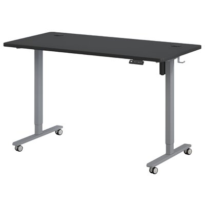 Biurko KENOKO Ibuki 160 x 80 cm Czarno-szary