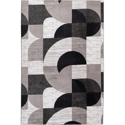 Dywan wewnętrzny MULTIDECOR Stilo New Print 507856 200 x 290 cm Biało-czarny