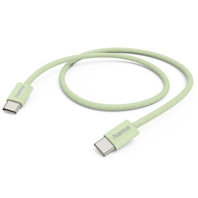 Kabel USB-C - USB-C HAMA 201726 60W 1 m Zielony