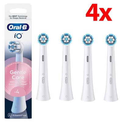 Oryginalna końcówka szczoteczki ORAL-B iO Gentle Care Biały (4 szt.) (Delikatna pielęgnacja)