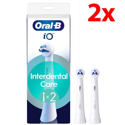 Oryginalna końcówka szczoteczki ORAL-B iO Interdental Clean Biały (2 szt.) (Czyszczenie trudno dostępnych miejsc)