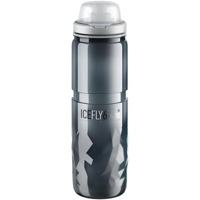Bidon ELITE Ice Fly 650 ml Czarno-popielaty