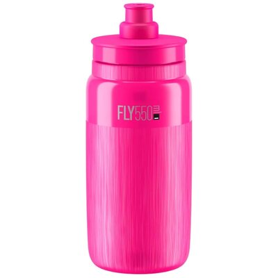 Bidon ELITE Fly Tex 550 ml Przezroczysto-różowy