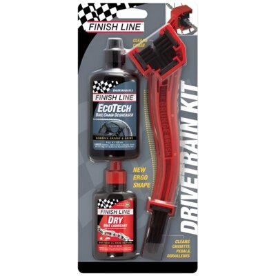 Szczotka do czyszczenia FINISH LINE Grunge Brush + Ecotech 120 ml + Dry Lube 60 ml