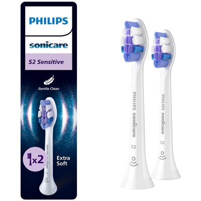 Oryginalne końcówki Philips Sonicare S2 HX6052/87 Bardzo miękkie włókna (2 szt.) (Nadwrażliwość zębów)