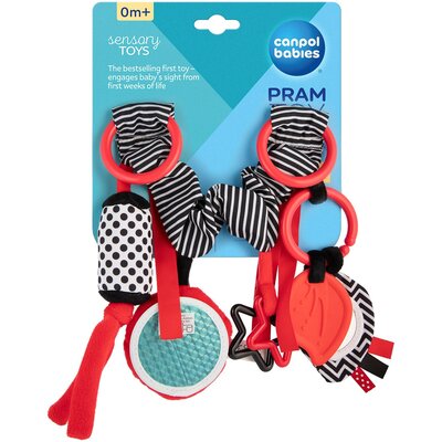 Zawieszka do wózka CANPOL BABIES Sensory Toys 68/071 Czerwony