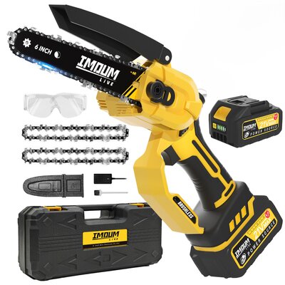 Piła łańcuchowa akumulatorowa IMOUM 21V DLJS6 2x3,0AH