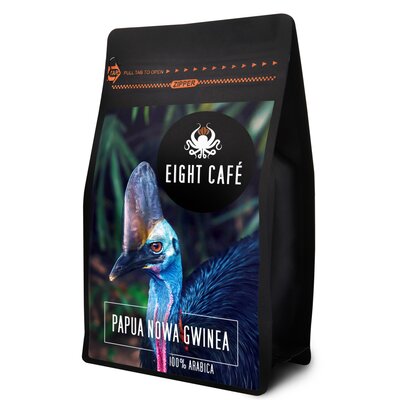 Kawa ziarnista EIGHT CAFE Papua Nowa Gwinea Arabica 0.5 kg (Rzemieślnicza)