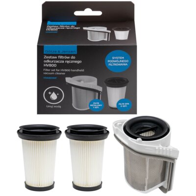 Filtr do odkurzacza GÖTZE & JENSEN HV800 HVA800MF (3 sztuki)