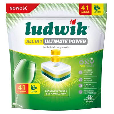 Tabletki do zmywarek LUDWIK All In 1 Ultimate Power Lemon 41 szt.