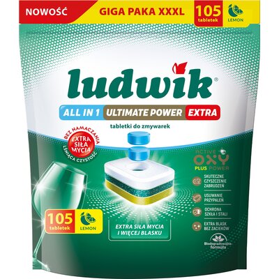 Tabletki do zmywarek LUDWIK All in One Ultimate Power Extra Lemon 105 szt.