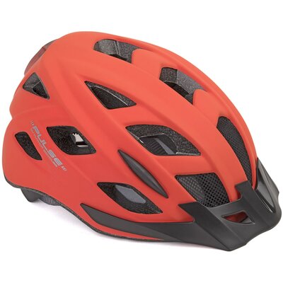 Kask rowerowy AUTHOR Pulse LED X8 Czerwony MTB z lampką (rozmiar L)