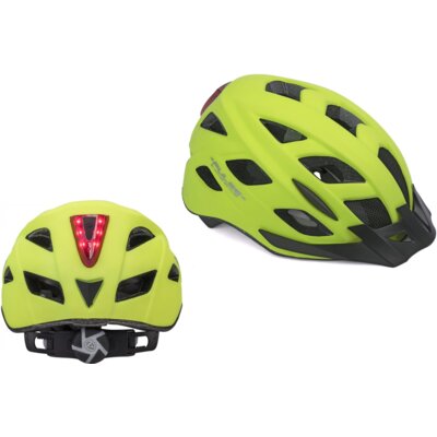 Kask rowerowy AUTHOR Pulse LED X8 Żółty MTB z lampką (rozmiar M)