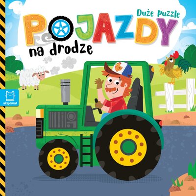 Książka Duże puzzle Pojazdy na drodze Grażyna Wasilewicz (twarda okładka)