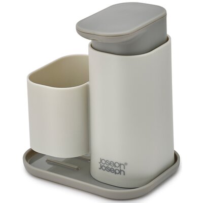 Dozownik do płynu do naczyń z uchwytem na gąbkę JOSEPH JOSEPH Duo Szary