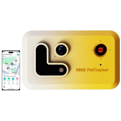 Lokalizator GPS dla psa i kota ENABOT Rola PetTracker Żółty
