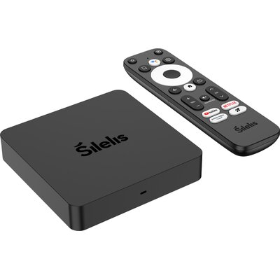 Odtwarzacz multimedialny 4K SILELIS T-3 Android TV Box Czarny