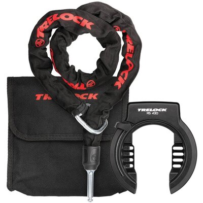 Zapięcie rowerowe TRELOCK RS 430 AZ + ZR 355 8005408 Łańcuch Czarny