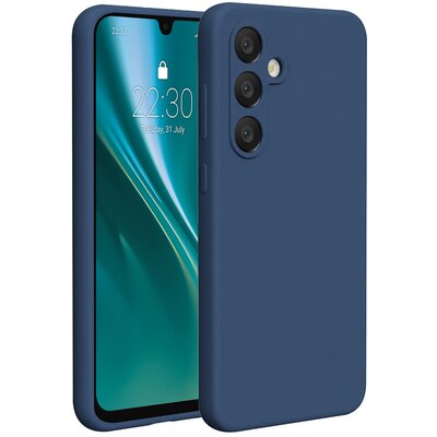 Etui ETTERI Silicone Case do Samsung Galaxy A36 5G Ciemnoniebieski
