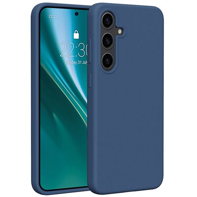 Etui ETTERI Silicone Case do Samsung Galaxy S25 Ciemnoniebieski