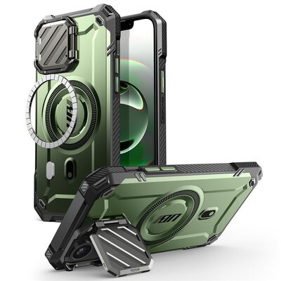 Etui SUPCASE UB XT MagSafe do Apple iPhone 16e Ciemno-zielony