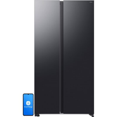 Lodówka SAMSUNG AI RS70F65QEFEO Side by Side No Frost 178.4cm Grafitowa stal