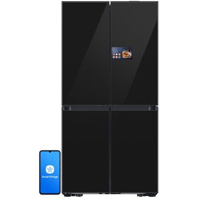 Lodówka SAMSUNG RM90F67CECEO AI Side by Side No Frost 185.3cm Grafitowe szkło Home Kamera
