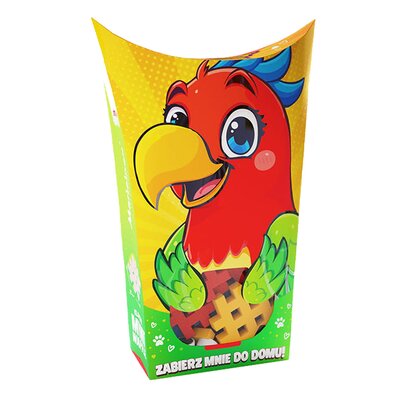 Klocki elastyczne MARIOINEX Mini Waffle Pocket Pets Papuga 906958