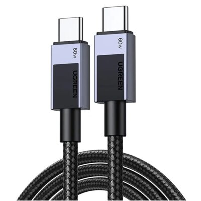 Kabel USB-C - USB-C UGREEN L524 60W 1 m Szary